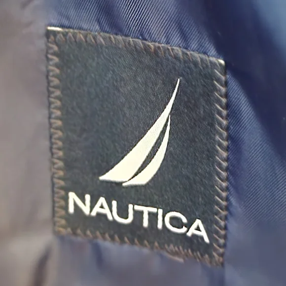 Nautica Navy Blue Men's Blazer Suit Coat Jacket 42R Navy Blue - Picture 3 of 10